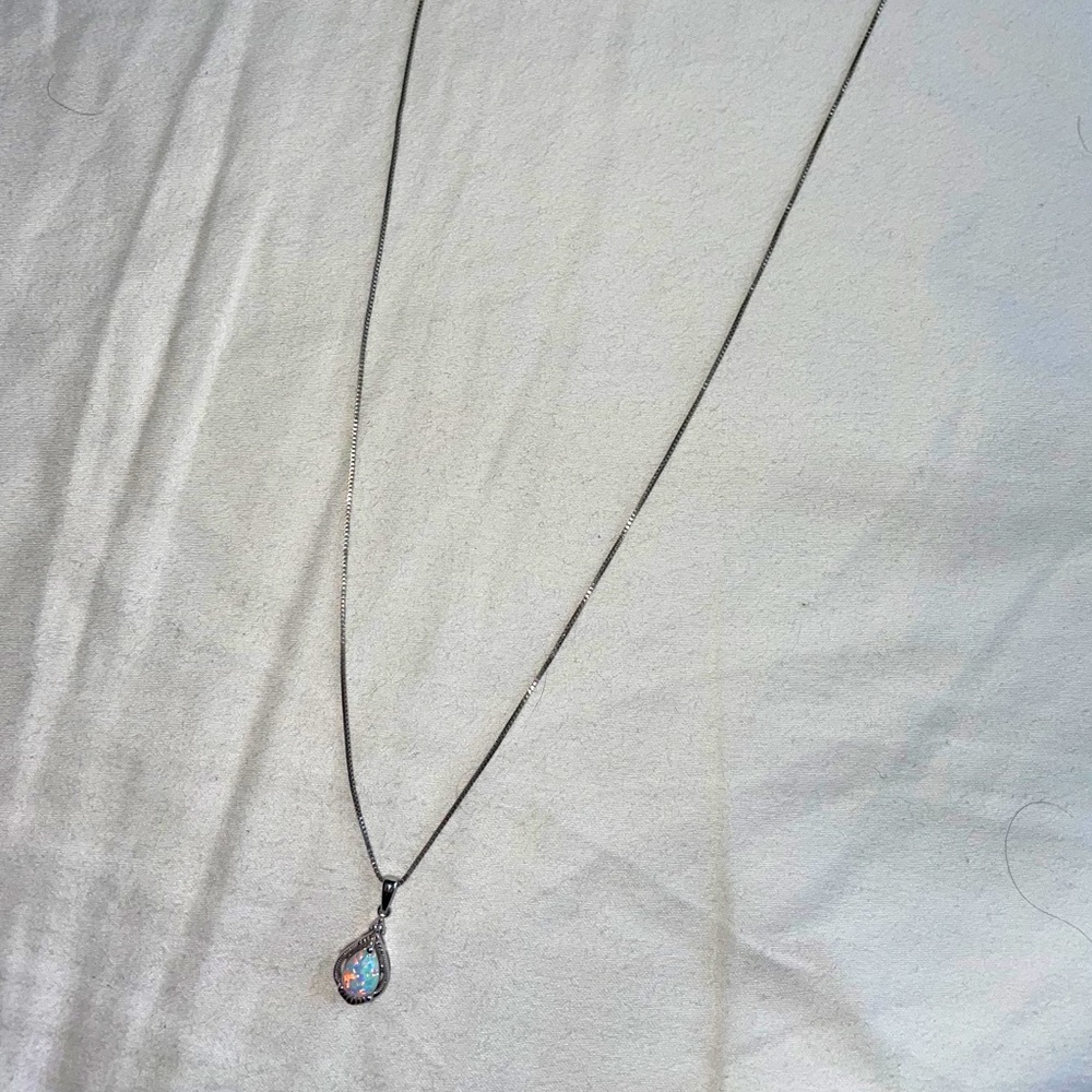 Opal necklace pendant
